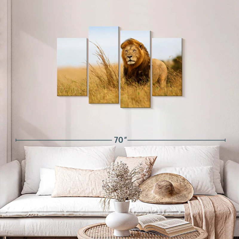 Lion safari Brampt, H 27 po x l 43 po