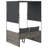  Double Sun Lounger Grey PE Rattan, Powder-Coated Steel, Polyester-559429187-559429191