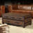 Vintage Storage Coffee Table with Drawers Solid Wood Top Coffee Table