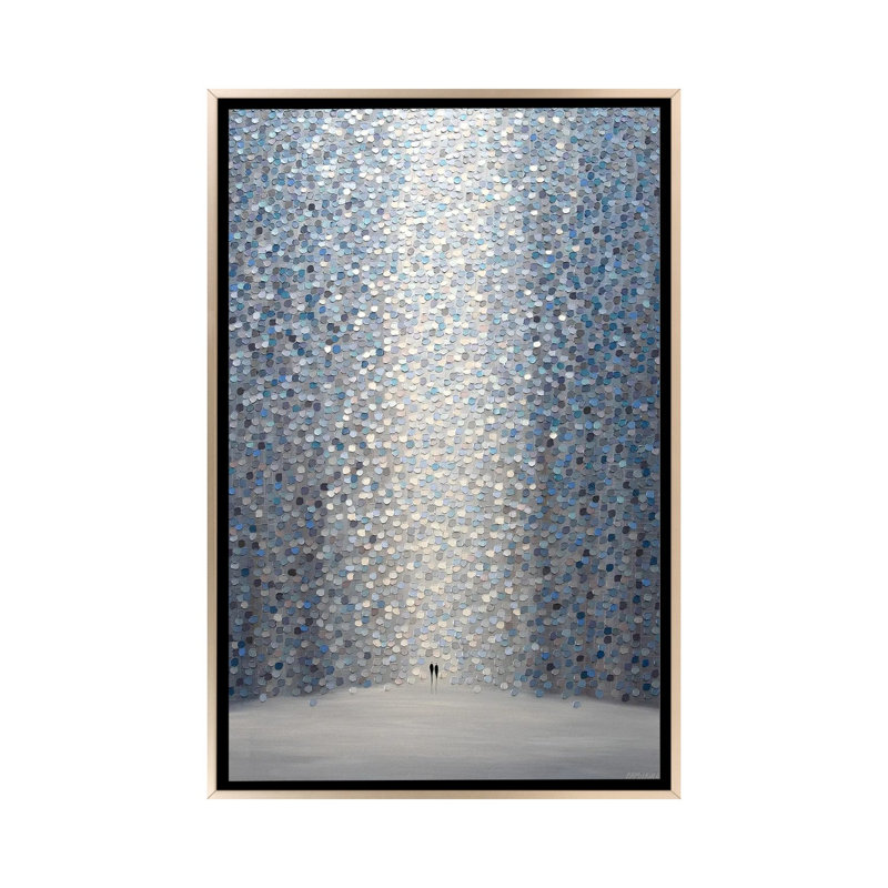 Euphoria - reproduction d'art murale - toile encadrée, H 40 po x l 26 po, Reproduction encadrée sans passe-partout, Champagne