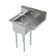  29 In. X 22 In. Stainless Steel One Compartment Sink With 16 In. X 14 In. Bowl And 12 In. Right  Drainboard
