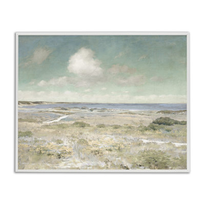 Water View with Clouds Framed Giclee, design by Christy McKee