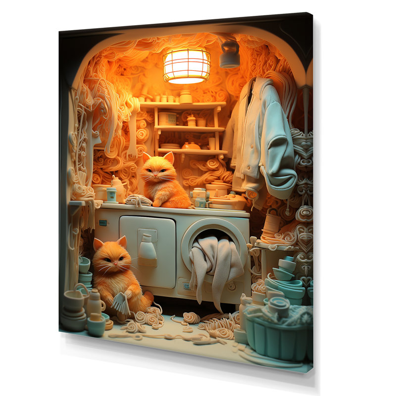 Chat peluche pliante - Art mural, H 32 po x l 24 po x P 1 po