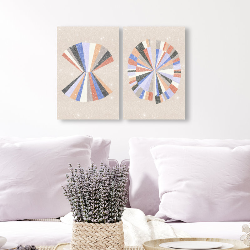 Minimally Perfect Set Set by Oliver Gal, 10"H x 15"W, Gallery Wrapped