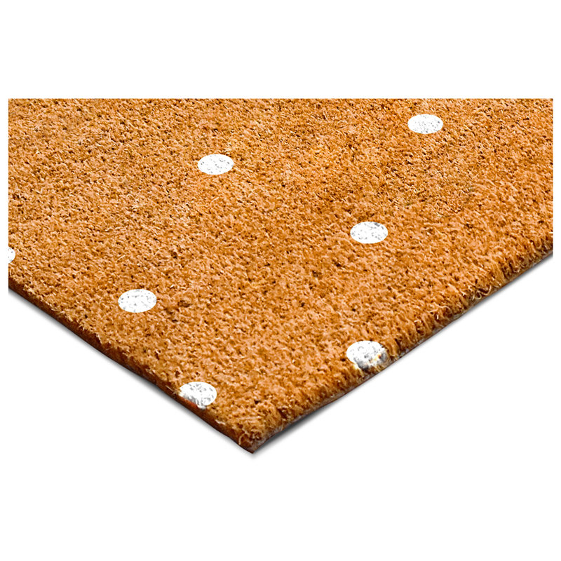 Non-Slip Doormat, White, 17" W x 29" L