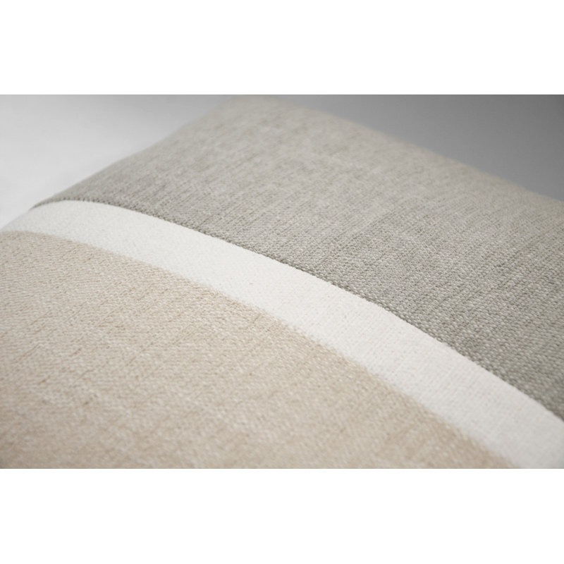 Elements Striped Square Indoor / Outdoor Pillow Cover & Insert, Sandbar, Square 18"