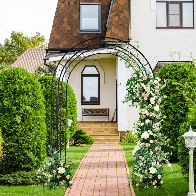 Tonnelle de jardin, arche pour la fête de mariage, treillis de jardin en acier pour grimper aux plantes