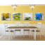 «Vineyard with Stone House Tuscany Italy French Window», reproduction de photo encadrée-1131444337