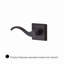 Curve Single Dummy Door Lever with Traditional Square Rose-22034257-22034262