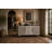 Emma Hand-Carved Lime Washed Mango Wood 3-Drawer Sideboard Cabinet – 60” Solid Wood Storage Chest with Carved Doors 