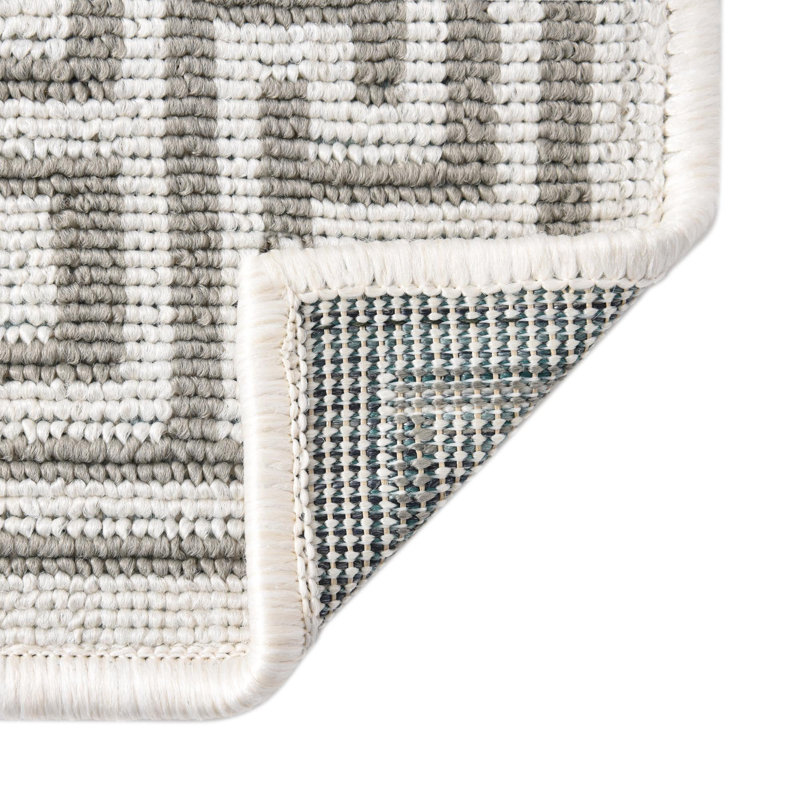 Tapis intérieur / extérieur gris Aminia, Tapis de couloir 2 pi x 6 pi