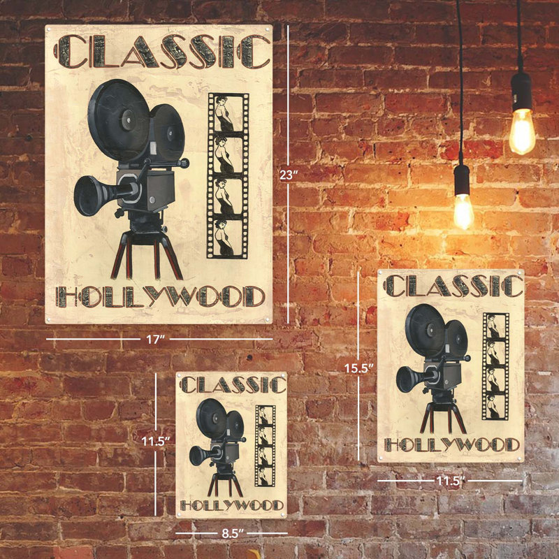 «Classic Hollywood Cinéma», impression sur métal