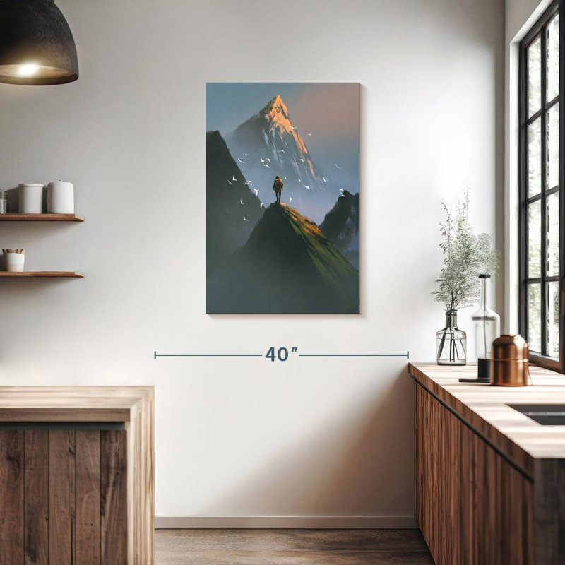 Senne Man On Mountain, 36" H x 24" W