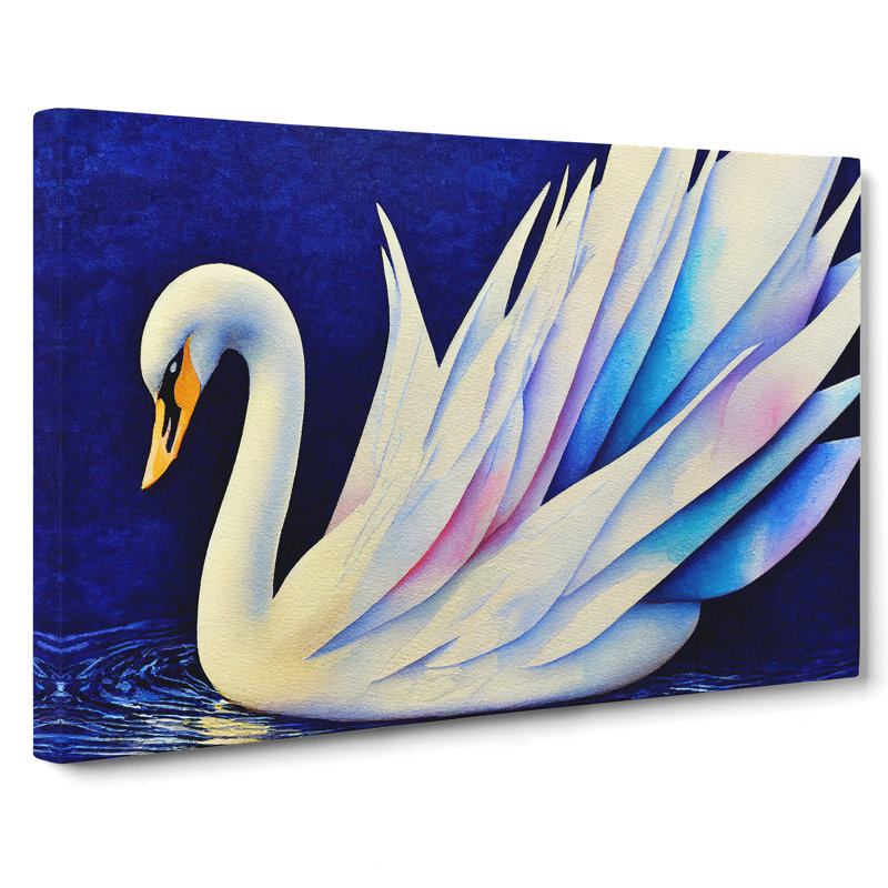 Magical Swan Vol.1 - Wrapped Canvas, 40cm H x 60cm W x 3cm D