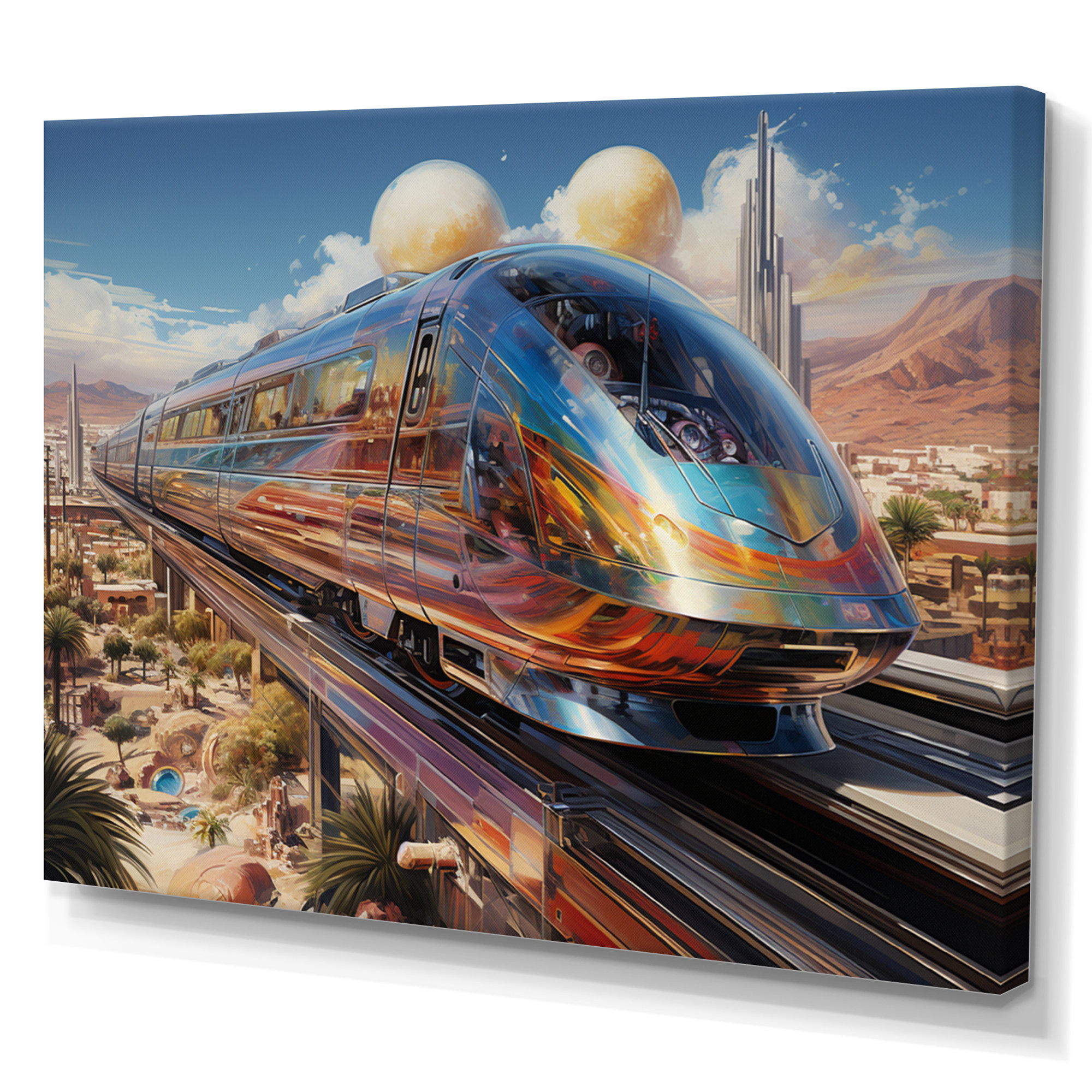 Abstracted Train Map Ebern Designs Arcanum Abstract Train 1950S Chromatic Journey II On ...