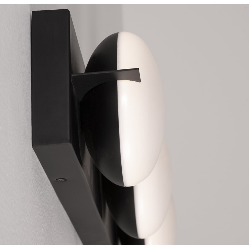 3 - Light Dimmable LED Vanity Light, Black