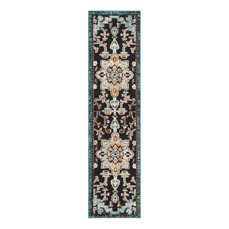 Wrought Studio Sidi Marelda Indoor/Outdoor Area Rug, Tapis de couloir 2 pi x 8 pi