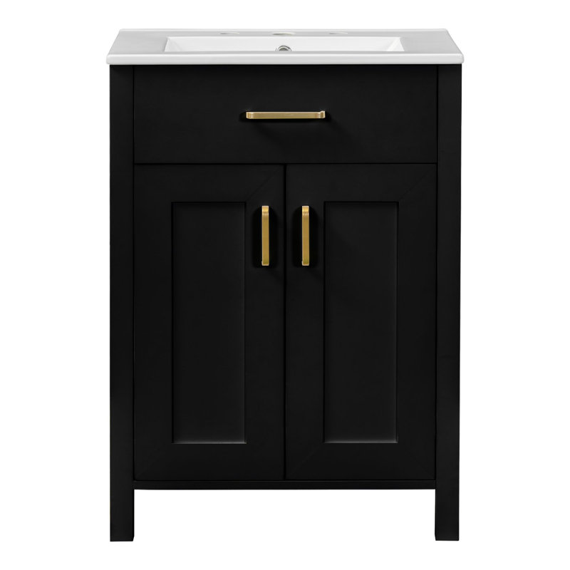 Meuble-lavabo 24 po avec lavabo en céramique