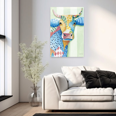Vache matelassée, art contemporain de vache