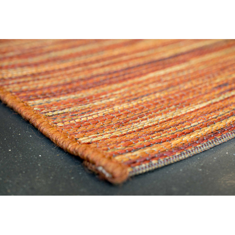 Adna Abstract Indoor / Outdoor Area Rug, Rectangle 60 x 110cm