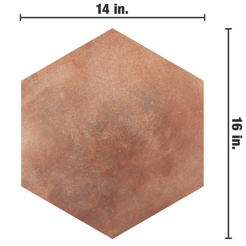 Americana Boston 14" x 16" Porcelain Stone Look Wall & Floor Tile