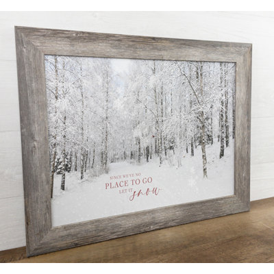" Since We've No Place To Go Let It Snow Red "