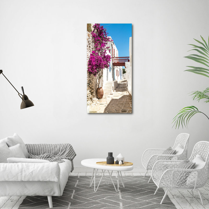 Greek Streets - Wrapped Canvas Print