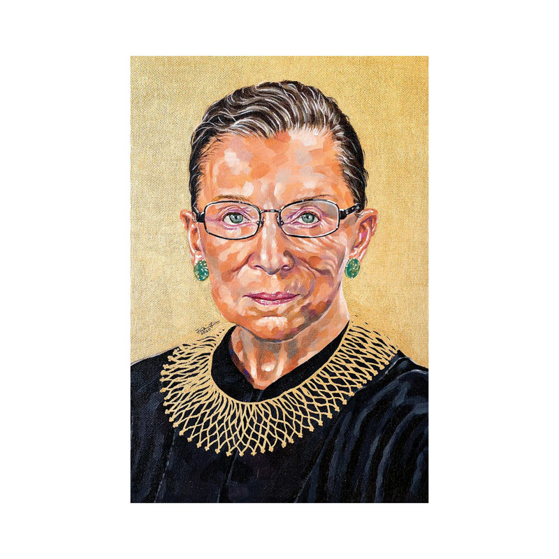 RBG 1 Piece Painting on Canvas, 66.04 cm H x 45.72 cm W x 1.91 cm D, Wrapped Canvas
