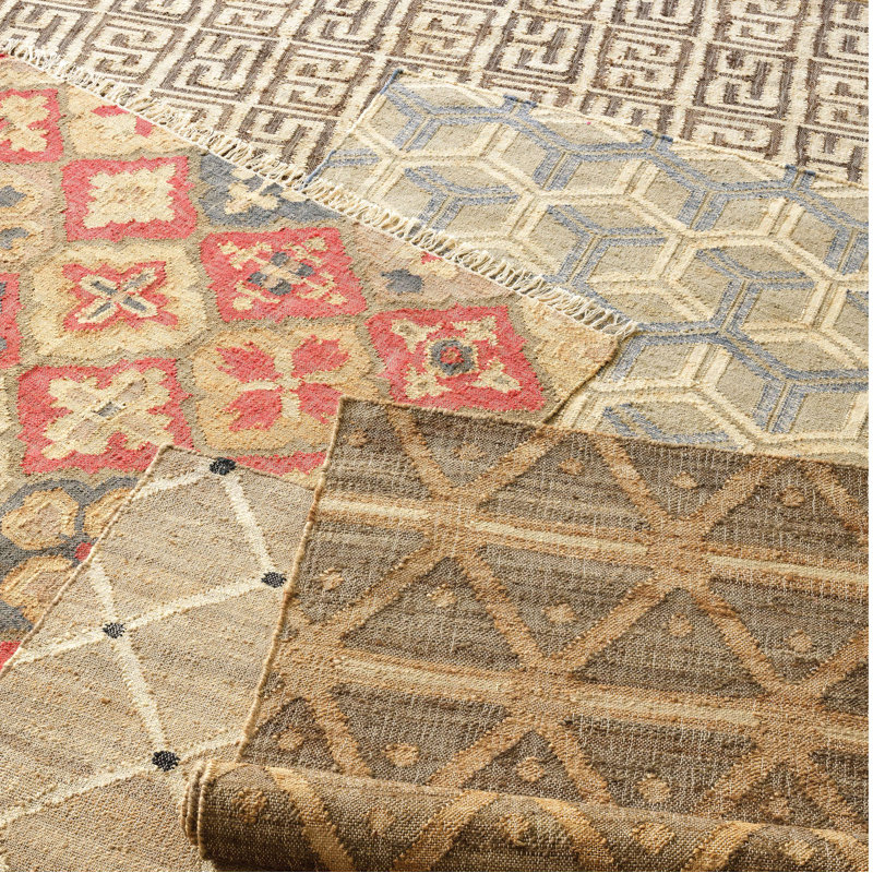 Pali Multi Handwoven Jute Rug, Rectangle 3' x 5'