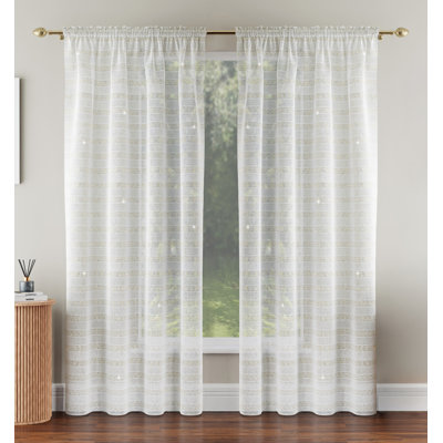 Lima Sheer Curtain Panel Pair