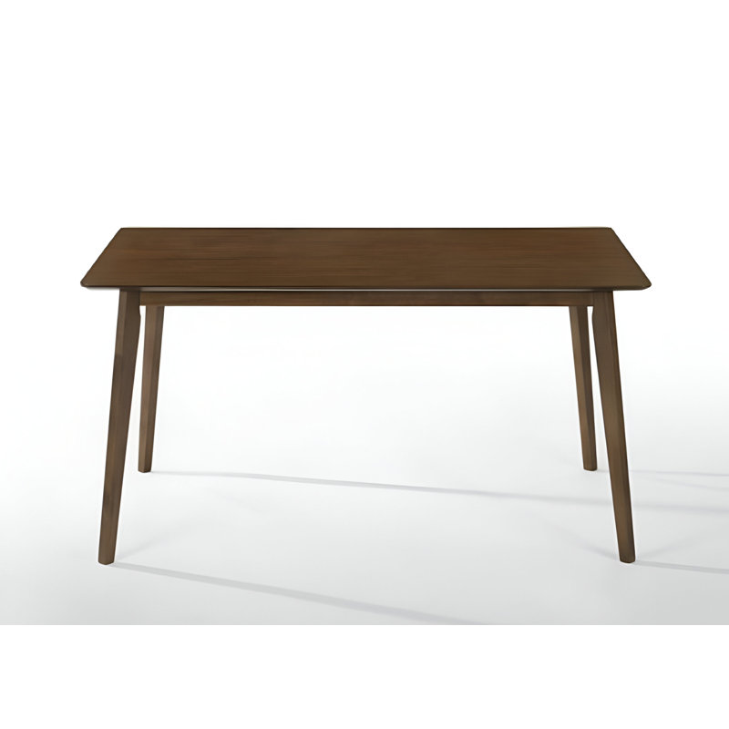  Table de salle à manger 59 "en bois massif brun
