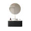 Ensemble de meuble-lavabo mural simple 36 po avec lavabo vasque en marbre, noir-1993135890-1993135894