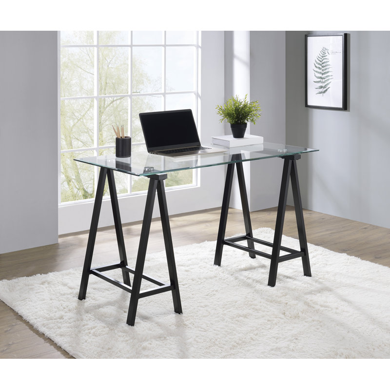 Tarrant Steel Writing Desk, Black