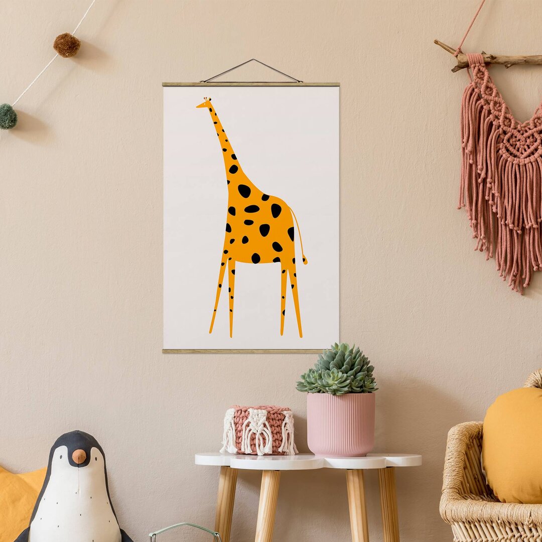 Grafikdruck Yellow Giraffe