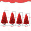 Arbre de Noël 4 pi - Arbre en PVC rouge pur avec 456 pointes-932232288