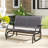  Bench, Patio Double Loveseat w/Powder Coated Steel Frame for Backyard Garden Porch Veronica-2121839654