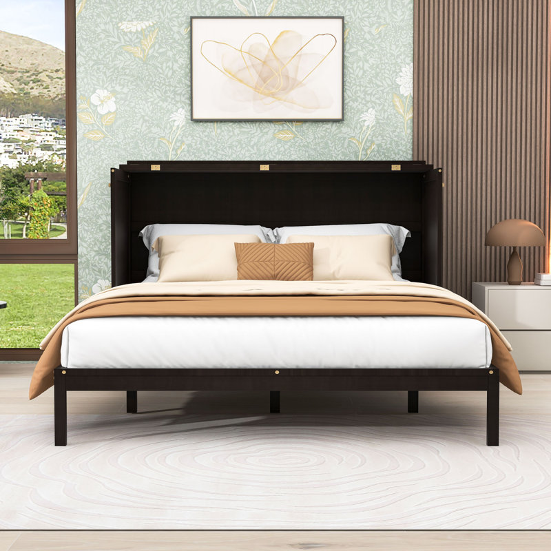Queen Size Murphy Bed with Metal Base