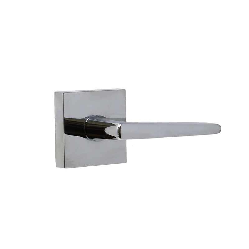 Poignée de porte avec rosette Philtower, Chrome brillant