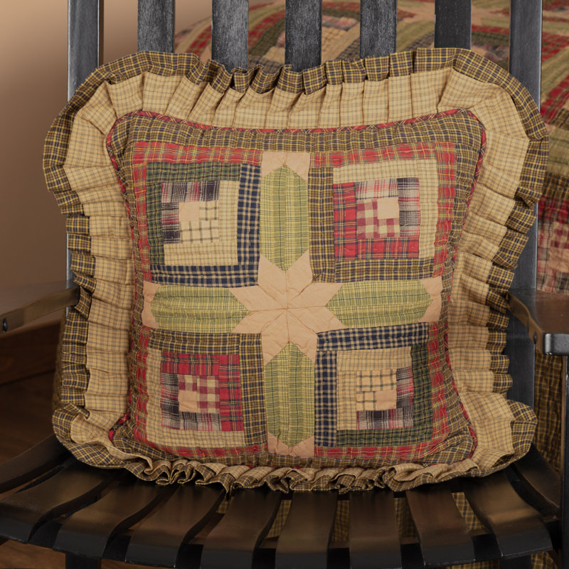 Housse et insert de coussin carré en coton Tea Cabin