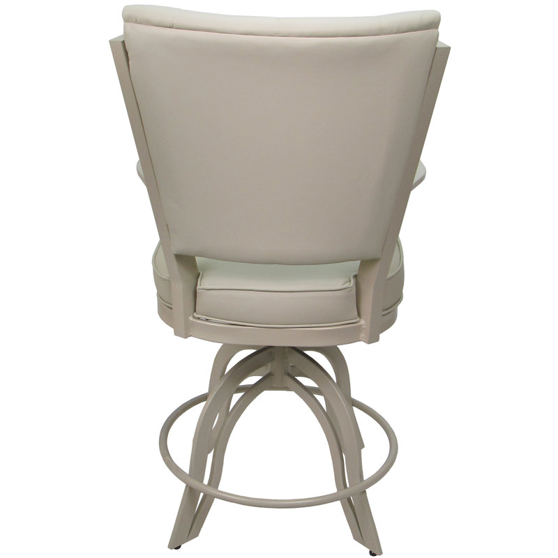 Tabouret de comptoir pivotant 26 po, Beige, Beige Océan