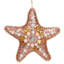 Pearlized Starfish Ornament - 5 Inches Set Of 12