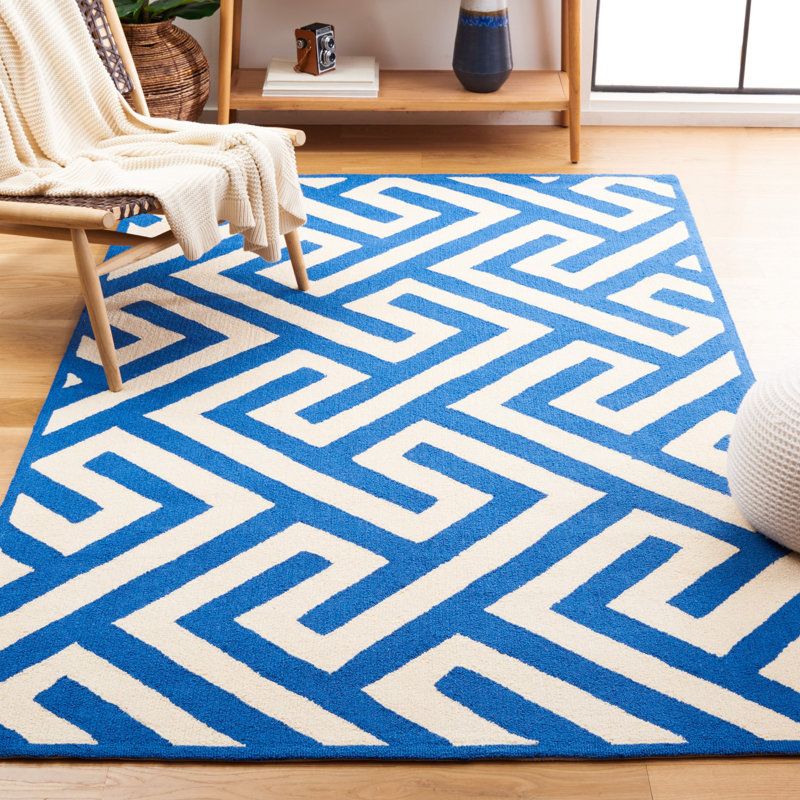 Rawlins Hand Hooked Performance Geometric Rug, Rectangle 5' x 8'