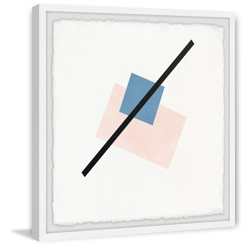 «A Clean Line», reproduction encadrée, H 18 po x l 18 po x P 1,5 po