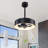 18" Minimalist Matte Black Integrated LED Ceiling Fan