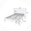 Modern Bed, Contemporary 1Pc Bed Grey Polyfiber
