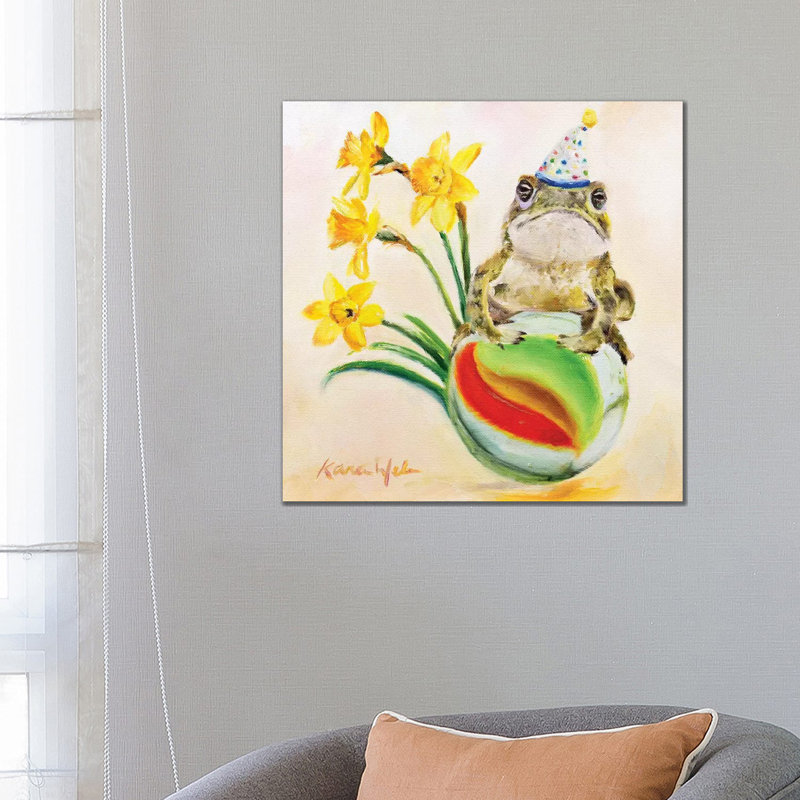 «All My Best to You» par Karen Weber - reproduction d'art, H 26 po x l 26 po x P 1,5 po, Toile tendue, Aucun mat