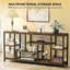 Table d'appoint attrayante, canapé rustique, console