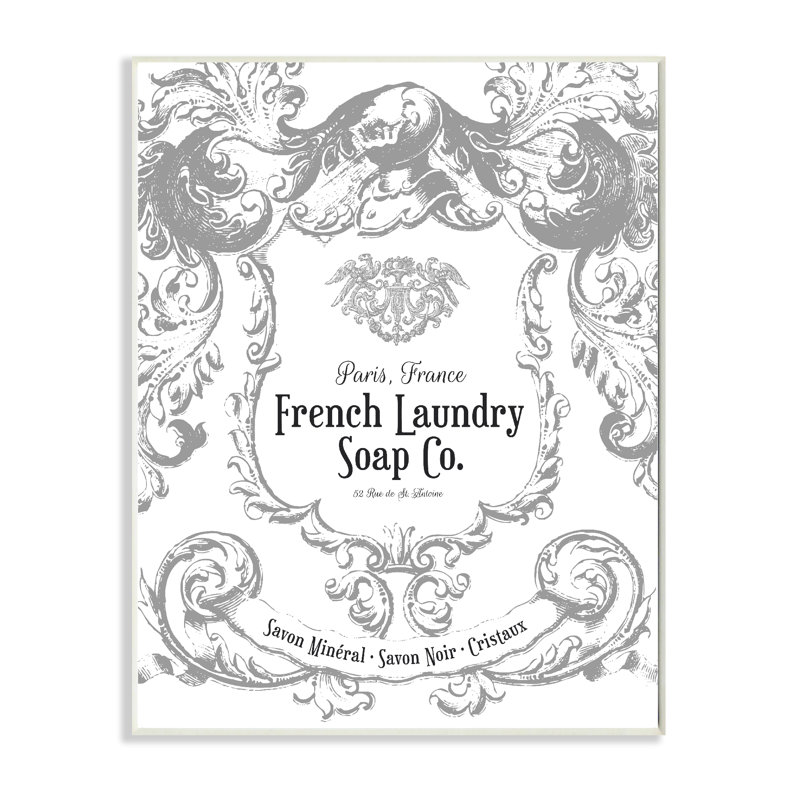 Plaque murale filigree à linge de savon french
