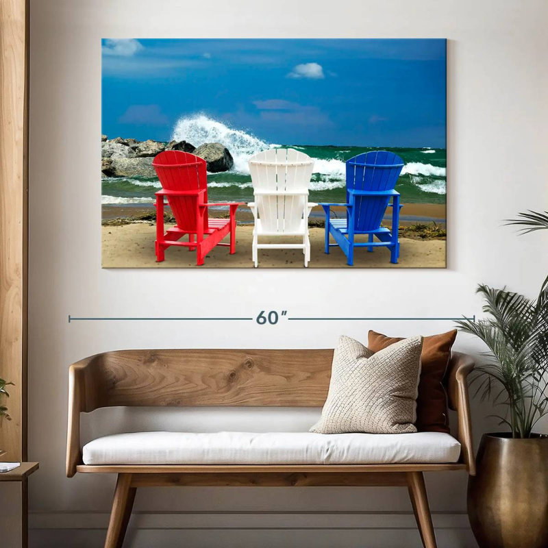 Chaises Gillard patriotiques Gillard, H 34 po x l 51 po
