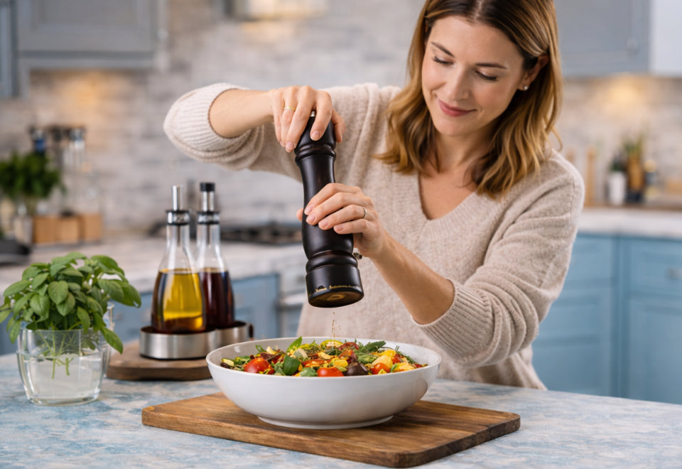 Season every dish perfectly with salt & pepper mills